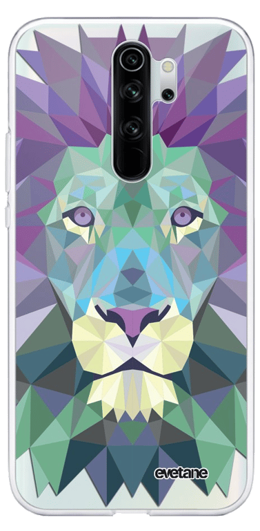 Evetane Coque Xiaomi Redmi Note 8 Pro 360 intégrale transparente Motif Lion Pastelle Tendance