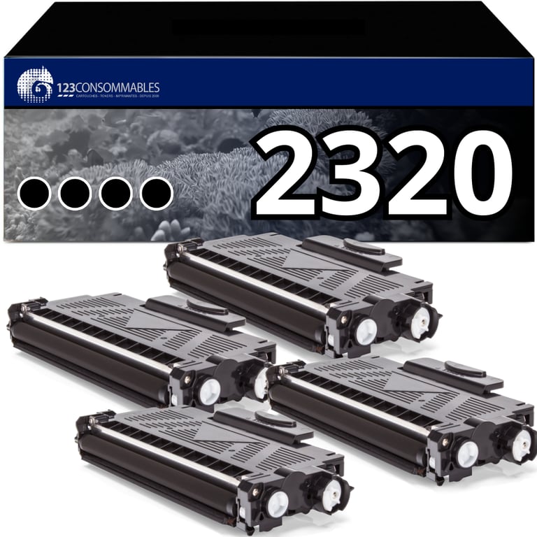 Pack 4 Toners compatibles BROTHER TN 2320 Neuf