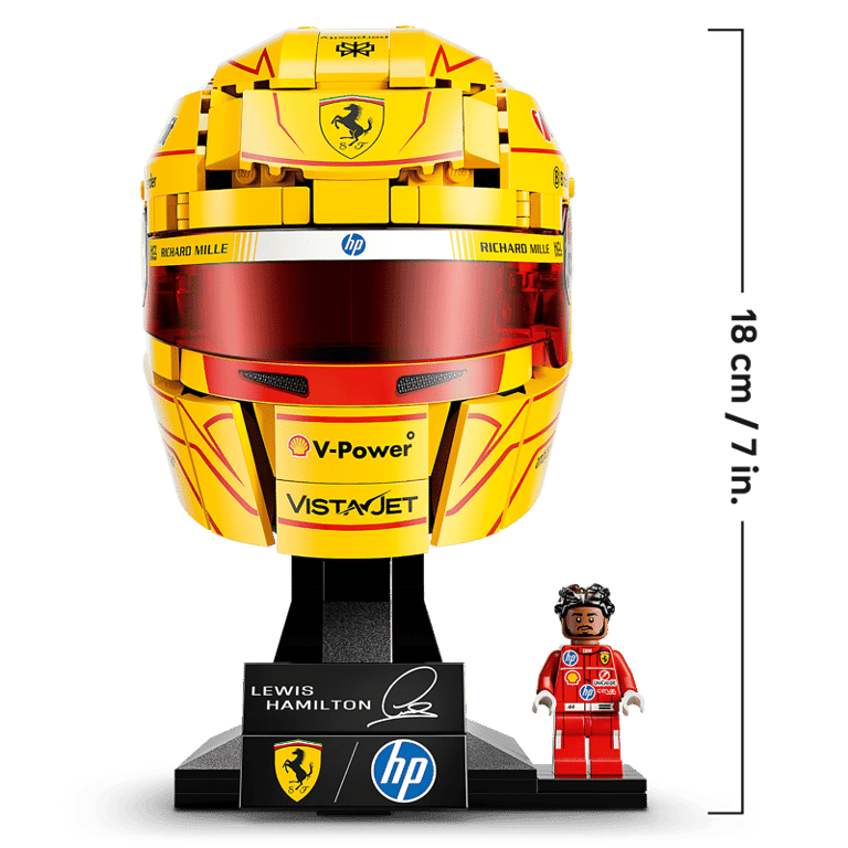 LEGO Editions Scuderia Ferrari HP Casque de Lewis Hamilton 43022 - vue 5