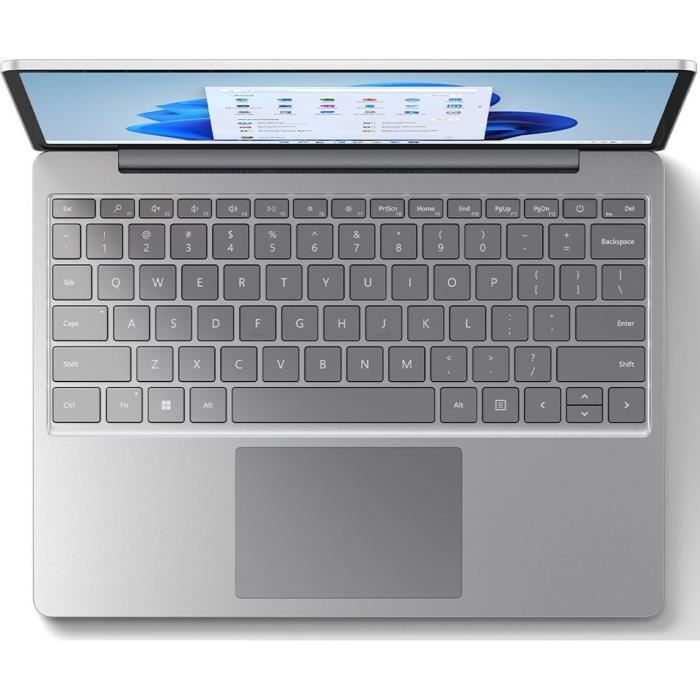 PC Portátil - MICROSOFT - Surface Laptop Go 2 - 12,4 - Core i5 - RAM 8 GB - Almacenamiento 128 GB - Windows 11 Home - AZERTY - Platino