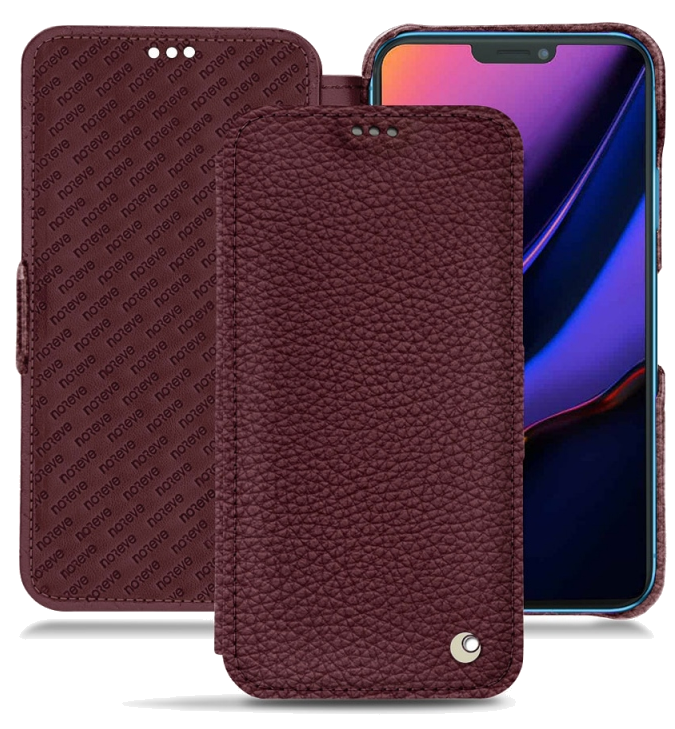 Housse cuir Apple iPhone 11 - Rabat horizontalViolet