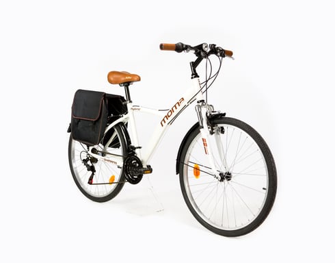 Bicicletta Trakking, HYBRID 26'' Moma Bikes, Alluminio SHIMANO 18V, Sospenzioni avanti