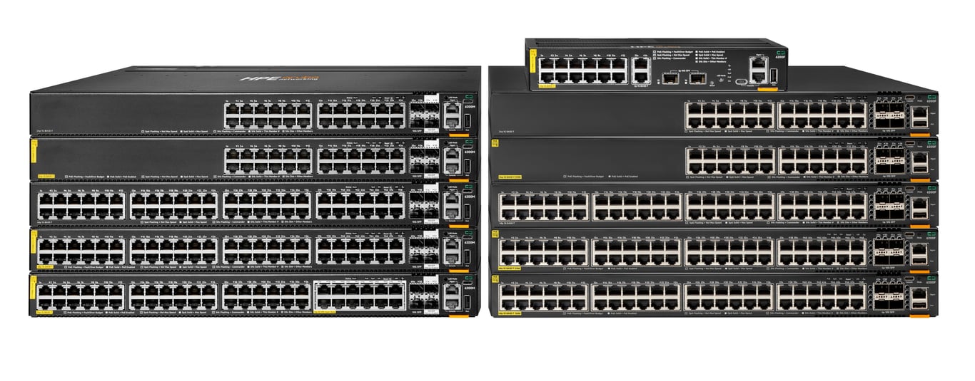 HPE Aruba Networking 48G Class4 PoE 4SFP+ Géré L3 Gigabit Ethernet 101001000 Connexion Ethernet supportant 'alimentation via ce port PoE 1U Neuf - vue 1