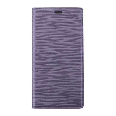 Diarycase 2.0 Funda tipo almeja de piel auténtica con soporte magnético para Apple iPhone 14 Pro, Vesper Violet