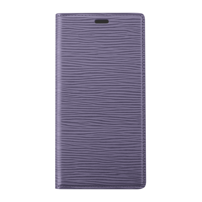 Diarycase 2.0 Funda tipo almeja de piel auténtica con soporte magnético para Apple iPhone 14 Pro, Vesper Violet