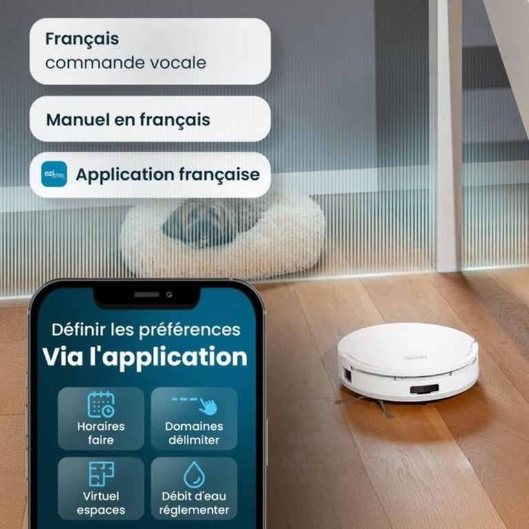 EZICLEAN Aspirateur laveur robot ALL IN ONE Z12 ULTRA - vue 7