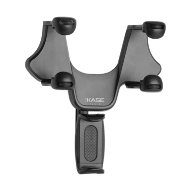 Supporto per smartphone per specchietto retrovisore, nero