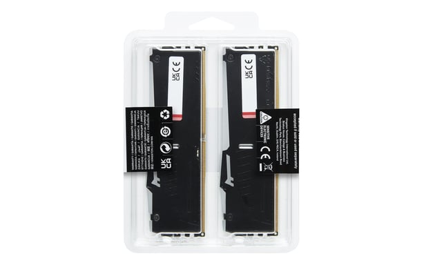 Kingston Technology FURY Beast 64GB 6000MT/s DDR5 CL30 DIMM (Kit de 2) RGB XMP