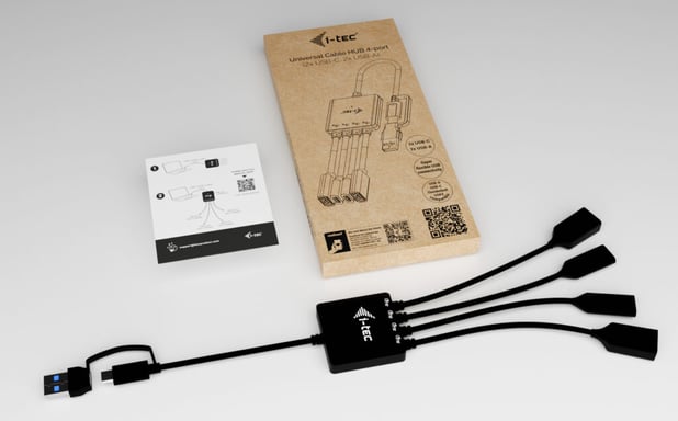i-tec USB-C/USB-A Hub de 4 puertos (2x USB-C, 2x USB-A)