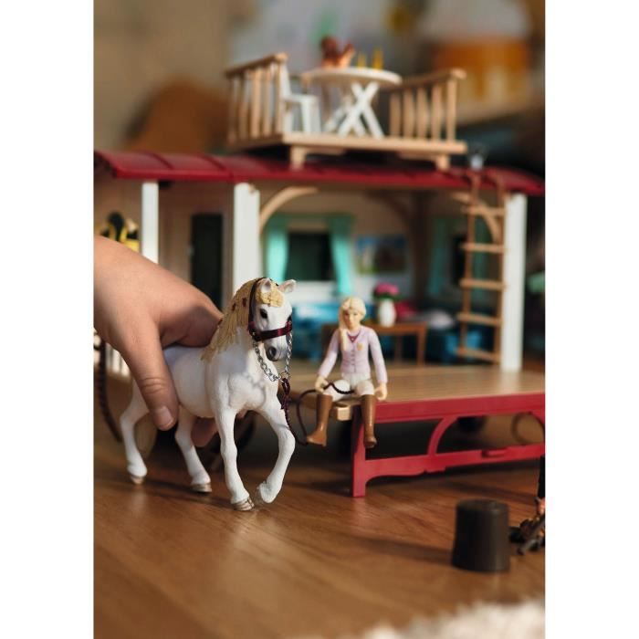 Schleich Caravane rencontres secrètes c avec 1 cheval inclus c figurines pour enfants de 5 ans - Blanc pour garçon - vue 3