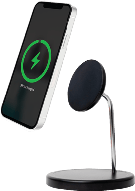 BigBen Connected Soporte MagSafe 15W compatible con cargador de inducción doble Negro