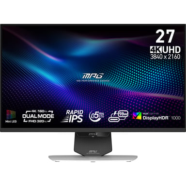 MSI MPG 274URDFW E16M schermo piatto per PC 68,6 cm (27'') 3840 x 2160 pixel 4K Ultra HD LED Nero, Bianco