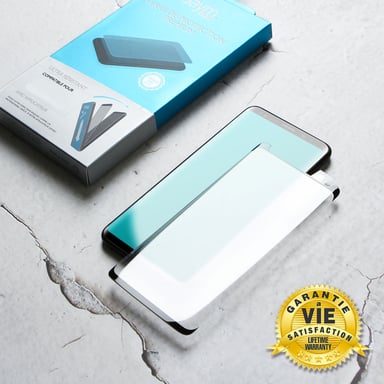 JAYM - Vetro protettivo premium per Samsung Galaxy S21+ - Incurvo 3D con contorno nero - Garanzia a vita rinforzato 9H Ultra Resistente Compatibile con il sensore sonico Applicatore personalizzato incluso