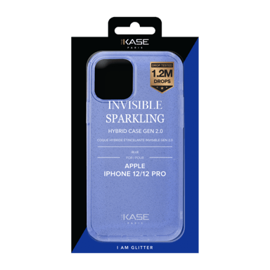 Funda híbrida GEN 2.0 Invisible Sparkle para Apple iPhone 12/12 Pro, Azul