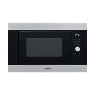 Hotpoint MF20G IX HA.1 Noir, Acier inoxydable Micro-ondes grill Intégré 20 L 800 W - Neuf