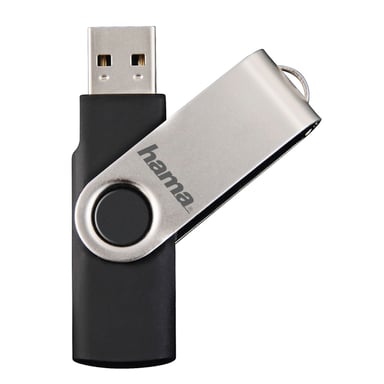 Hama Rotate Unità flash USB 64 GB USB Type-A 2.0 Nero, Argento