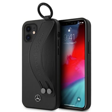 Funda Mercedes para iPhone 12 mini 5.4'' negra Strap Line