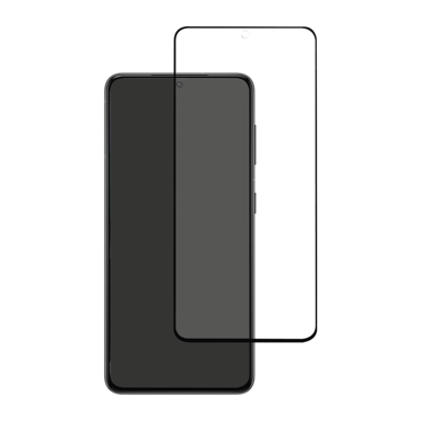 Protection d'écran en verre trempé Bord à  Bord Incurvé pour Samsung Galaxy S21 5G, Noir