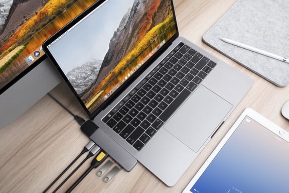 HYPER NET USB-C Hub MacBookPro - Gris
