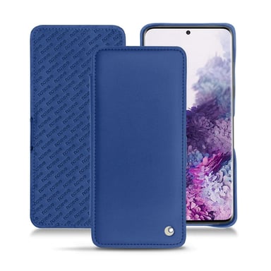 Housse cuir Samsung Galaxy S20 -  - Bleu - Cuir lisse