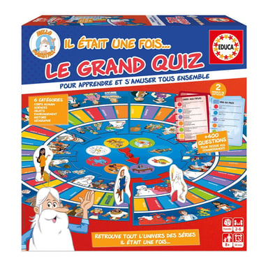 Jeu de société Educa Il était une fois... Le Grand Quiz 2–6 joueurs 8+ +400 questions Bleu/Multicolore