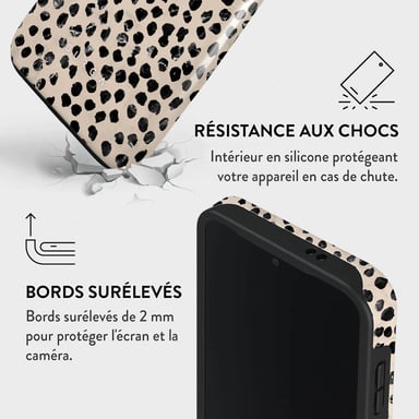Burga Funda para Galaxy S24 Tough A prueba de golpes Modelo Almond Latte Beige