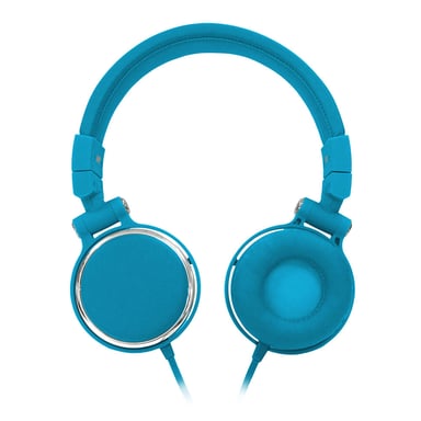 WE Casque Audio Filaire - Micro Intégré pour les Appels Téléphonique - Smartphone Android et iOS - Casque Stéreo Réglable - Bleu