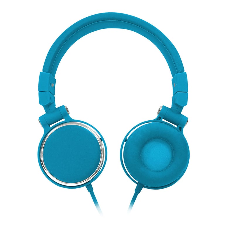 WE Casque Audio Filaire - Micro Intégré pour les Appels Téléphonique -  Smartphone Android et iOS - Casque Stéreo Réglable - Bleu - We