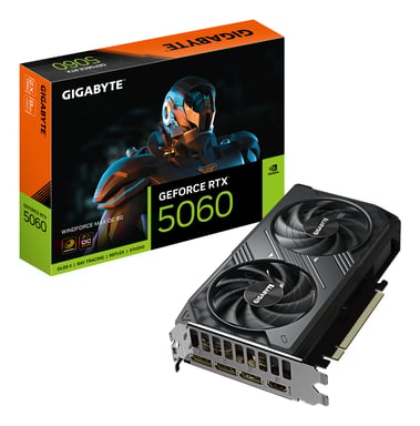 Tarjeta Gráfica Gigabyte GeForce RTX 5060 WindForce Max OC- 8GB GDDR7