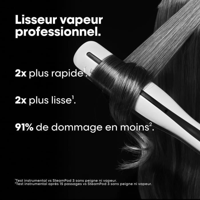 Lisseur vapeur + 2 soins LOREAL Steampod 3.0 X Huile Absolut Repair X Masque Absolut Repair Molecular - vue 4