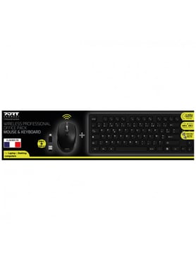 Port Designs 900906-IT Tastiera RF senza fili AZERTY francese inclusa Mouse nero