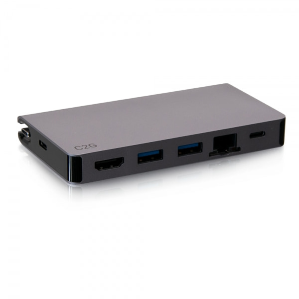 2 in 1 USB C auf Dual HDMI 4K Adapter   Typ C Hub Dockingstation für MacBook/Lap