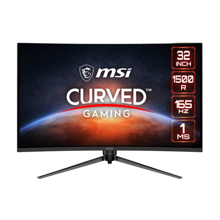MSI Optix AG321CR Écran LED jeux incurvé 31.5 1920 x 1080 Full HD @ 165 Hz VA 250 cdm² 4000:1 1 ms 2xHDMI DisplayPort - vue 3