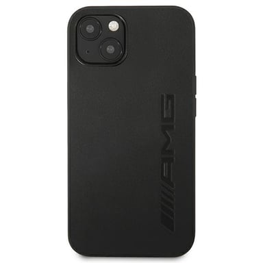 Custodia AMG per iPhone 13 mini 5,4'' Pelle nera stampata a caldo