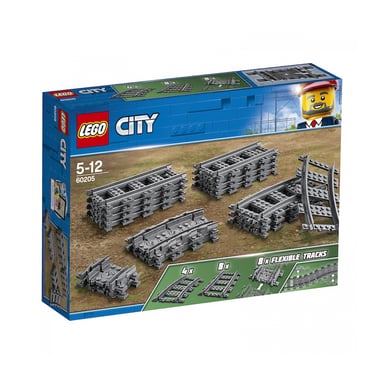 LEGO® City 60205 Pack de vías y curvas - Amplía tu trazado ferroviario