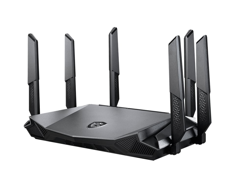 MSI RadiX AX6600 WiFi 6 Tri Band Router Gaming - vue 2