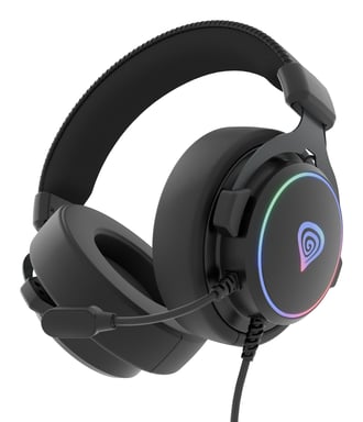 GENESIS Neon 764 Casque Avec fil Arceau Gaming USB Type-A Noir