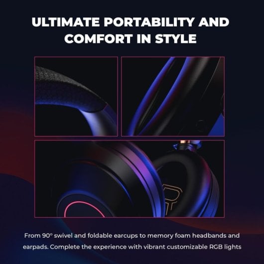 Casque Creative Zen Hybrid Pro Classic – Bluetooth, USB-C, ANC - vue 2