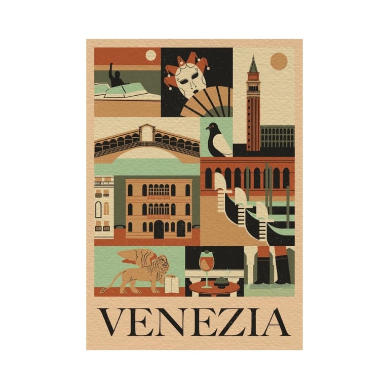 Puzzle 1000 pièces Compact : Style in the City Venise Clementoni Puzzles - vue 4