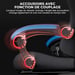 Sedia Gaming Ergonomica Roline Poltrona Gamer Adulti Nera e Blu
