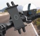 Support Vélo Silicone pour Smartphone Guidon GPS Moto Poussette VTT Rotatif Universel (NOIR)
