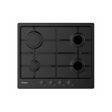 Candy Idea CHW6BRBB Plaque de cuisson à gaz encastrable 4 feux Noir - Neuf