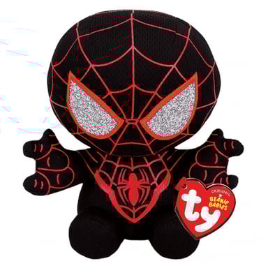 Peluche Beanie Boos Miles Morales Spiderman - Super-héros Marvel