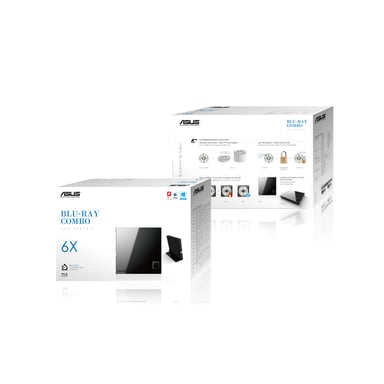 ASUS SBC-06D2X-U unidad de disco óptico Blu-Ray DVD Combo Negro