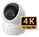 EZVIZ H6c G1 4K Esférico Cámara de seguridad IP Interior 3840 x 2160 Pixeles Techo/Pared/Escritorio