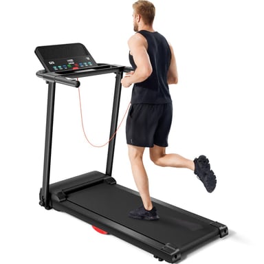 ROBORE P16 Tapis Roulant Pieghevole 12 KM/H, 12 Programmi Integrati, con Sensore di Frequenza Cardiaca, Sistema di Doppia Ammortizzazione, Capacità di Peso 136 kg
