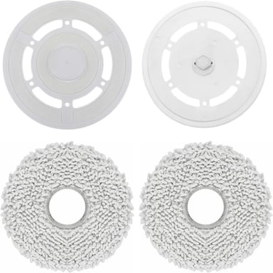 Lot de 2 Supports et Serpillières de Remplacement Compatibles avec Ecovacs Deebot T20 Omni & T20 PRO