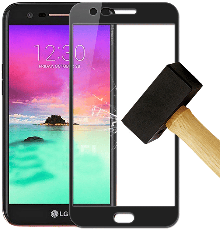 Film verre trempé 4D Noir compatible LG K10