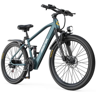 Bici elettrica Aairsk GT900 da 26 pollici, motore da 250 W, batteria da 36 V 13 AH, doppia sospensione