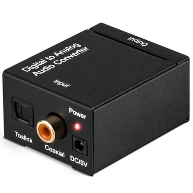 Convertidor de audio digital a analógico DAC Convertidor óptico a RCA Convertidor L/R